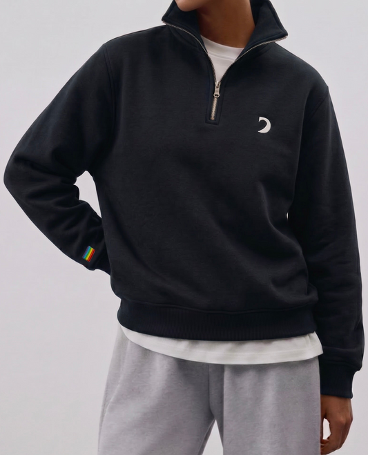 1/4 DE ZIP NOIR