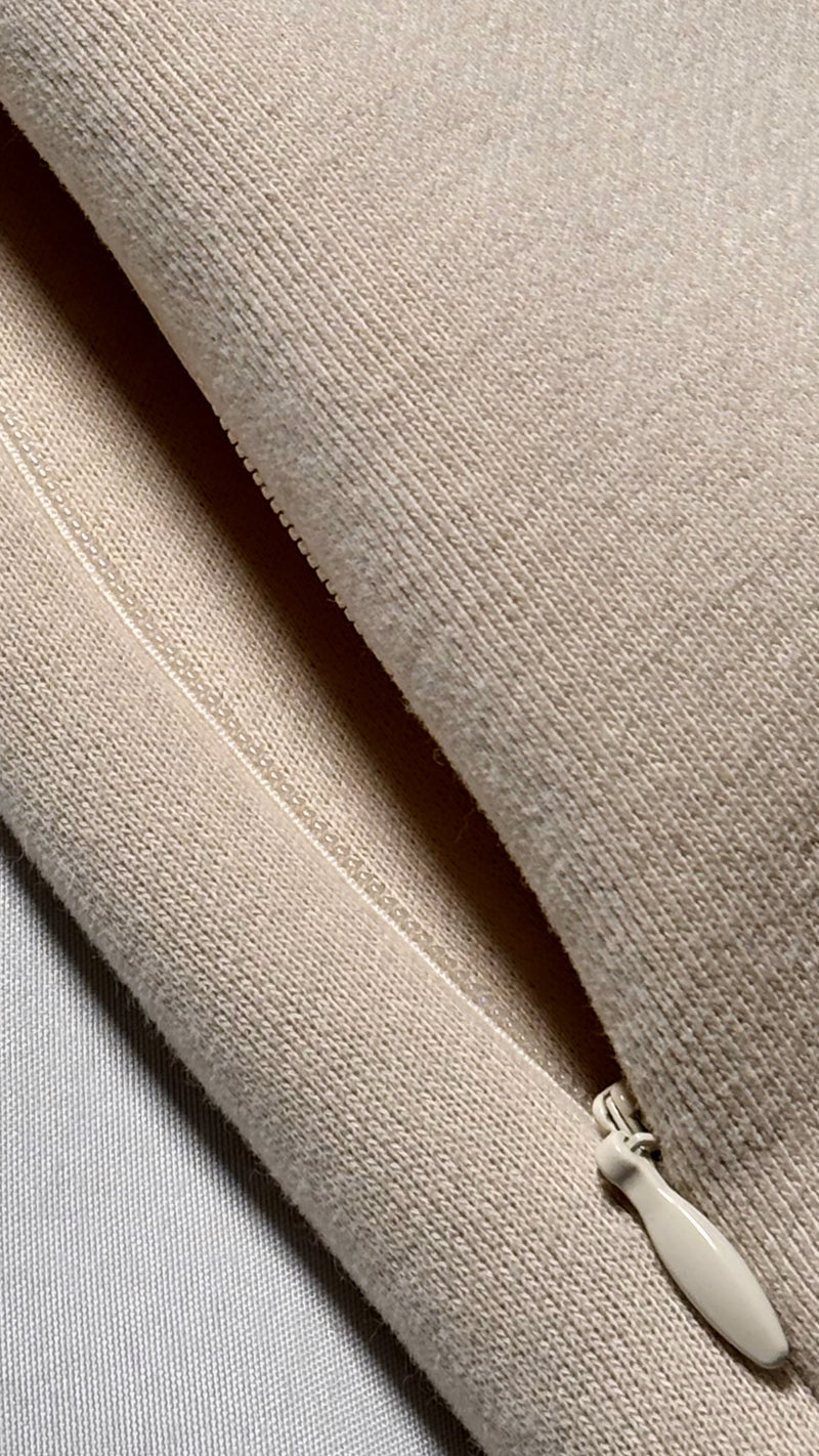 Poche zippée invisible du Heavyweight Hoodie Beige Allié