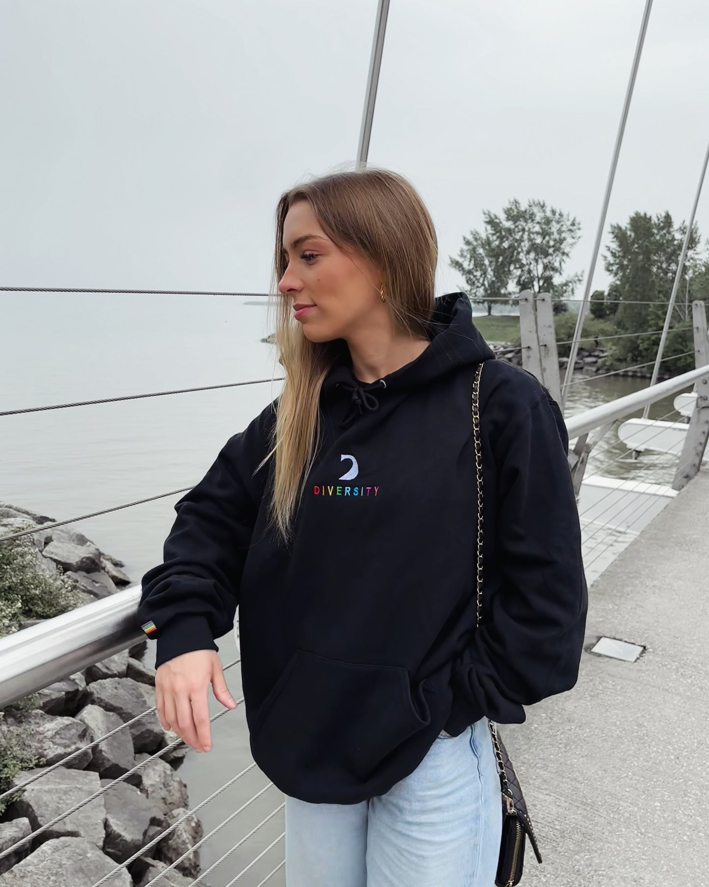 COMMUNITY HOODIE - NOIR MULTICOLORE