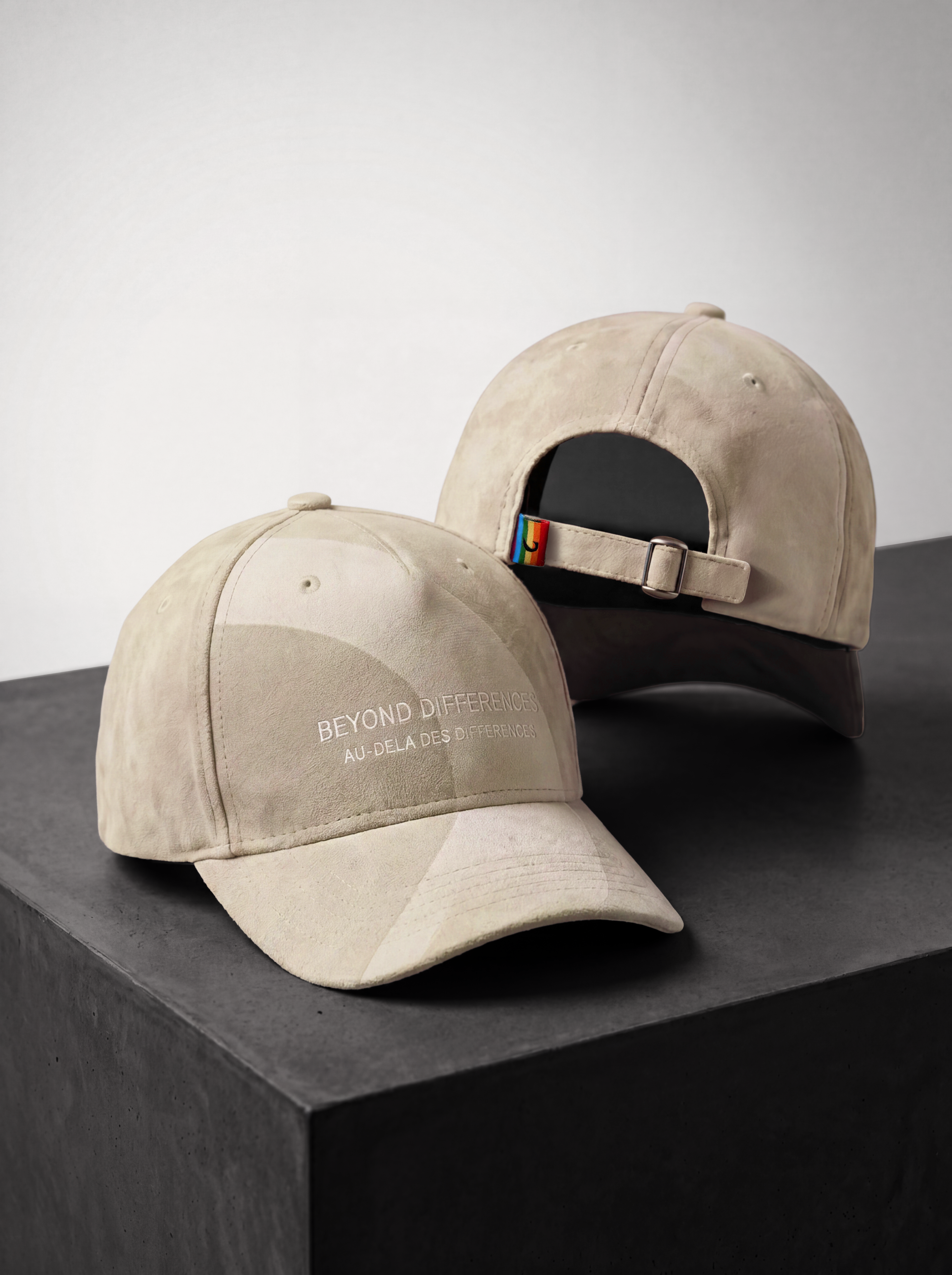 Casquette Suède Végan Beige