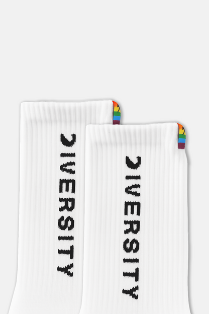 Chaussettes unisexes (2 paires) – Blanc