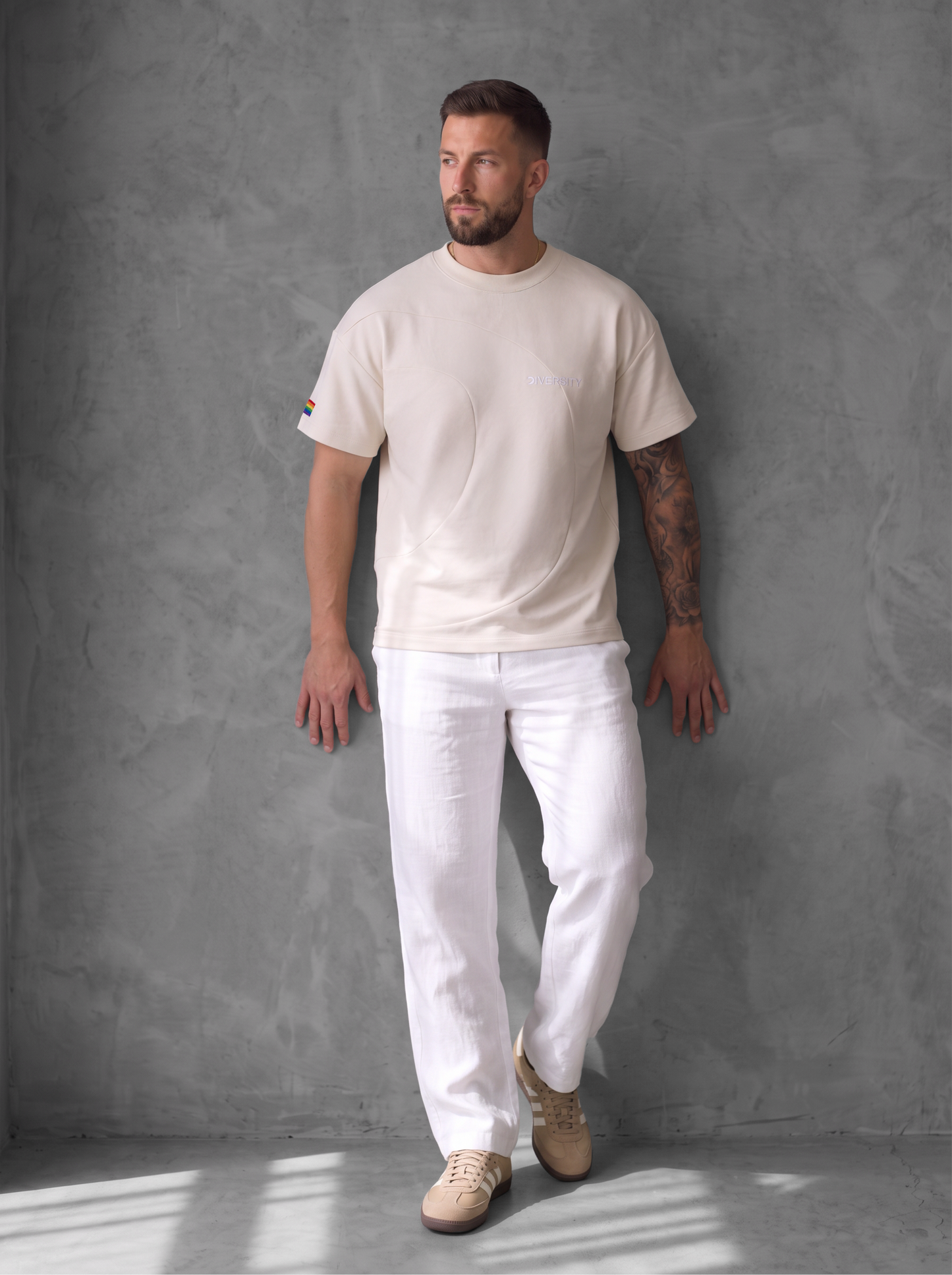 Heavyweight T-shirt Beige