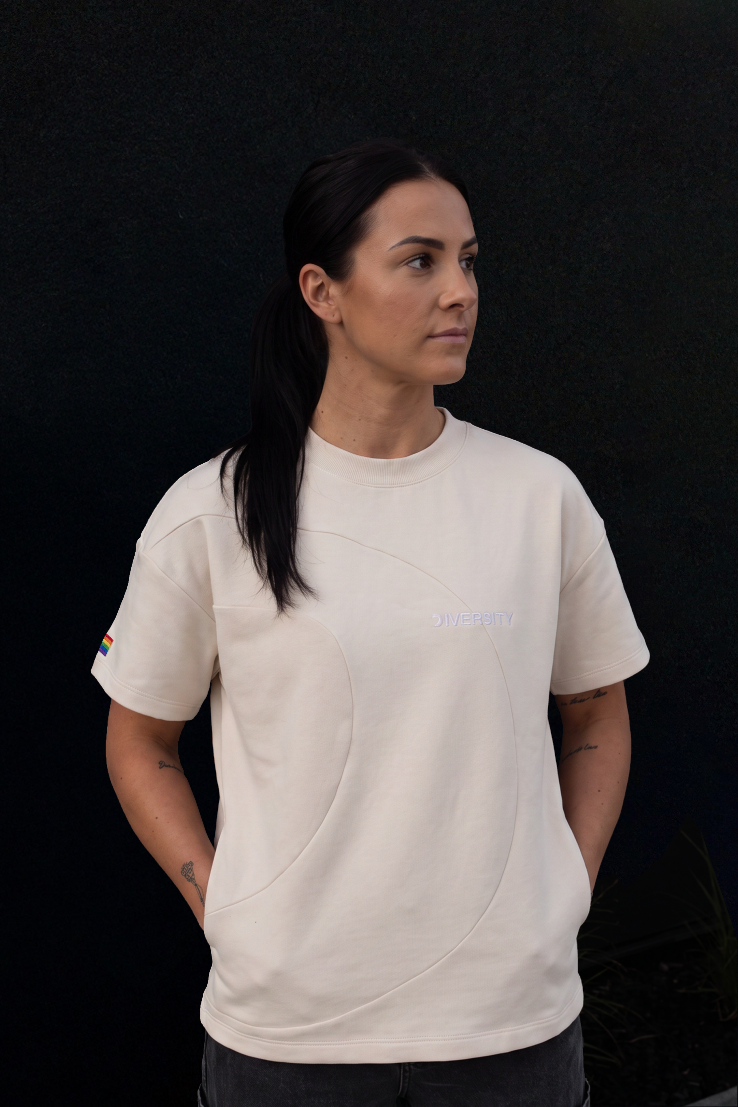 Heavyweight T-shirt Beige