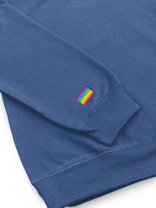 BASICS - HOODIE BLEU VINTAGE